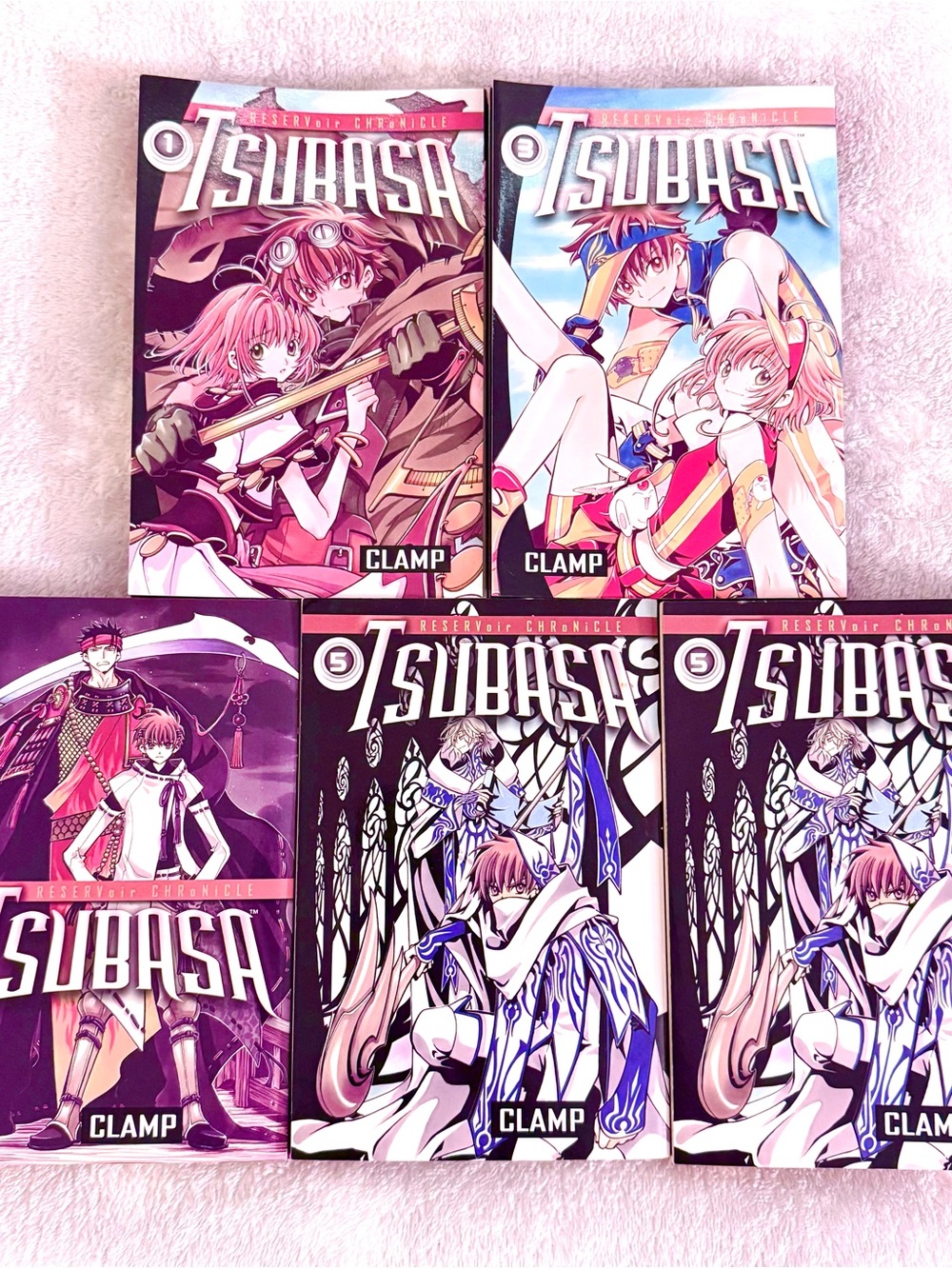 Tsubasa Manga Collection - vol. 1,2,3,4 &5x2